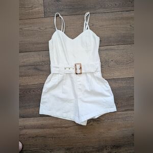 Show Me Your MuMu White Belted Bodysuit